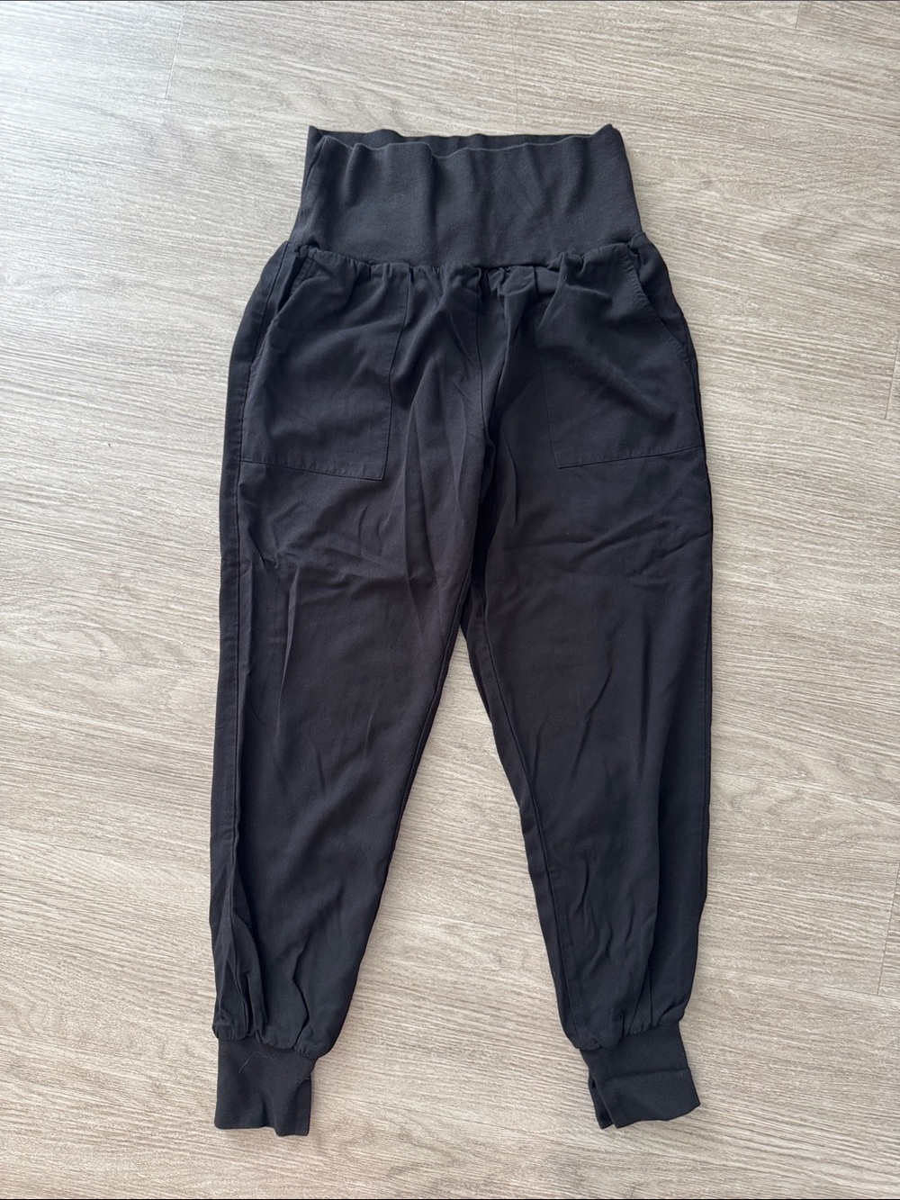 Vici Black High-Waist Jogger Track Pants